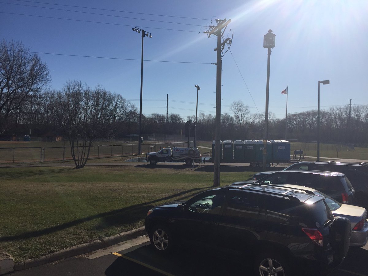 You know it's officially baseball season when the double wide porta-potty finally arrives for @Pbordewack! #gopark