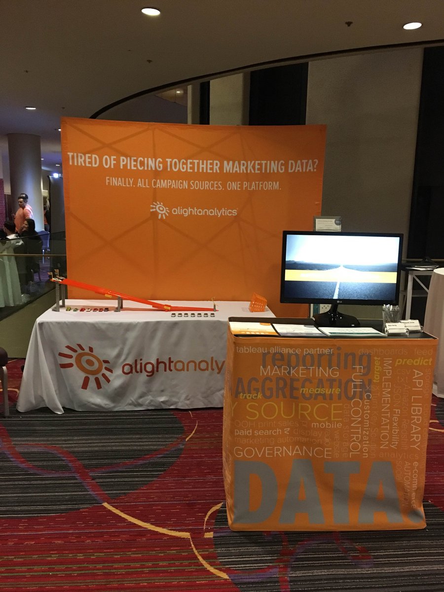ChannelMix's tweet photo. Stop by our booth to race the #AlightAnalytics team! Is your matchbox car the fastest? #CZLNY https://t.co/eyQoq1q58A