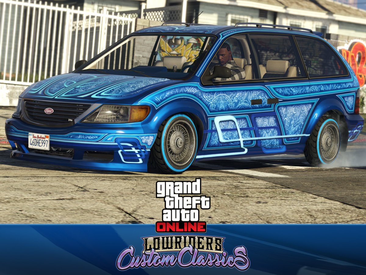 Roll out of Benny's with a Vapid Minivan Custom in #GTAOnline. Play on PS4,  Xbox One & PC. https://t.co/C8Oowkr5pq