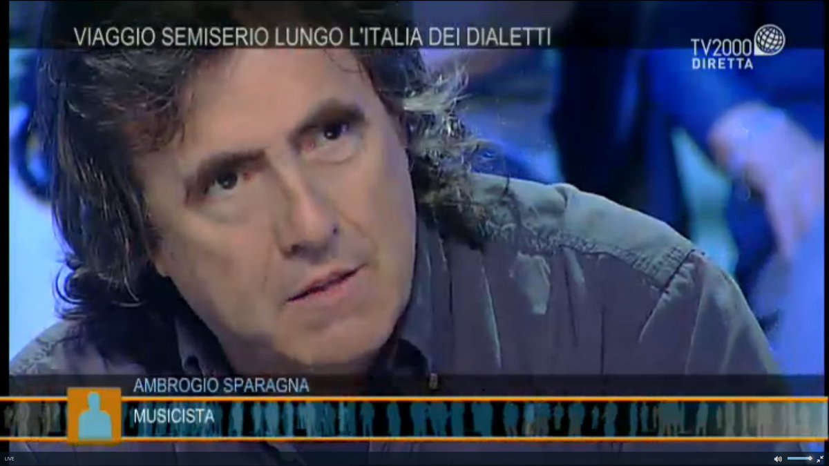 "Con la musica ho riportato il dialetto al centro della scena" <a href="/SparagnAmbrogio/">AmbrogioSparagna</a> su <a href="/TV2000it/">Tv2000.it</a> #dialetti #musica