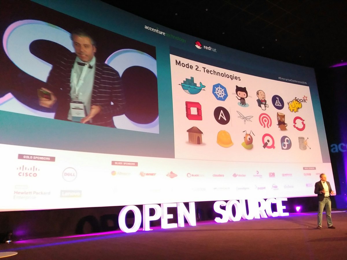 mmmmmmpc's tweet photo. Tecnologías para #Cloud, Moisés Rivera de @RedHatIberia nos lo cuenta en la #enterpriseconference2016 https://t.co/czomZIvOqb