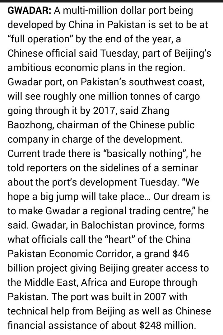 wishrajpoot's tweet photo. Chinese official says #GwadarPort will be operational by 2017
#CPEC
#CPECPakistan
https://t.co/3GVWLjox89 https://t.co/jExJvk8eVf