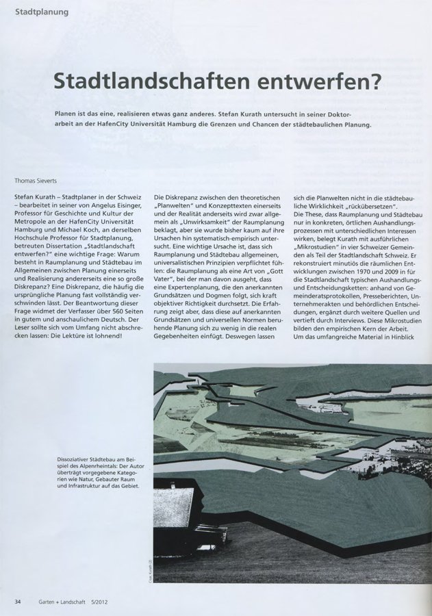 stadtlandschaft's tweet photo. thomas #sieverts hat mein erstes #buch besprochen https://t.co/sqMGTYhoPR