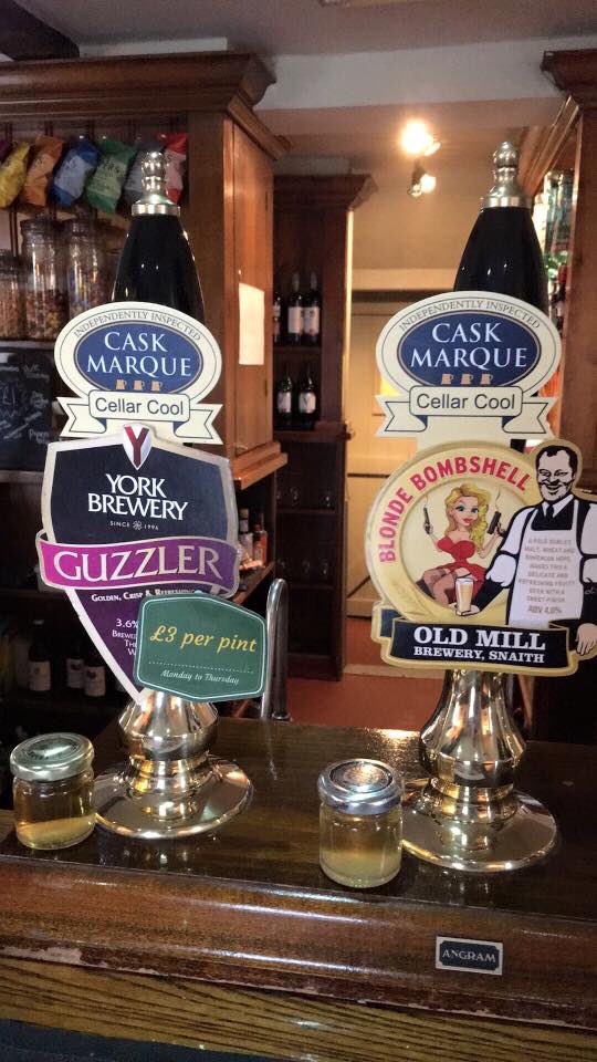 TheDroversArms's tweet photo. The weather outside may be frightful but our local ales are delightful! 01757 288088 #caskmarque #qualitypint https://t.co/GqdWPk7qq3