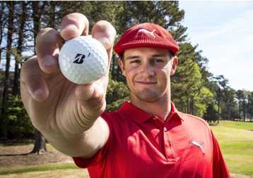 darrenrovell's tweet photo. Bridgestone Golf (balls &amp; gloves) joins Puma in signing @b_dechambeau, the 2016 Masters low amateur https://t.co/Pbp474UAH2