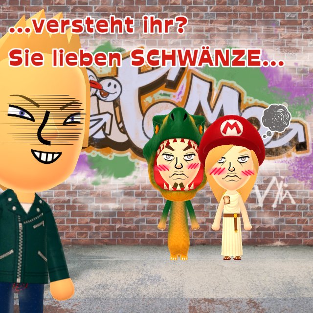 Zanza_Klaus's tweet photo. Der gute @Mustersamariter ... #Miitomo #Miifoto #SchmutzigeWitze https://t.co/6jzmxp078S