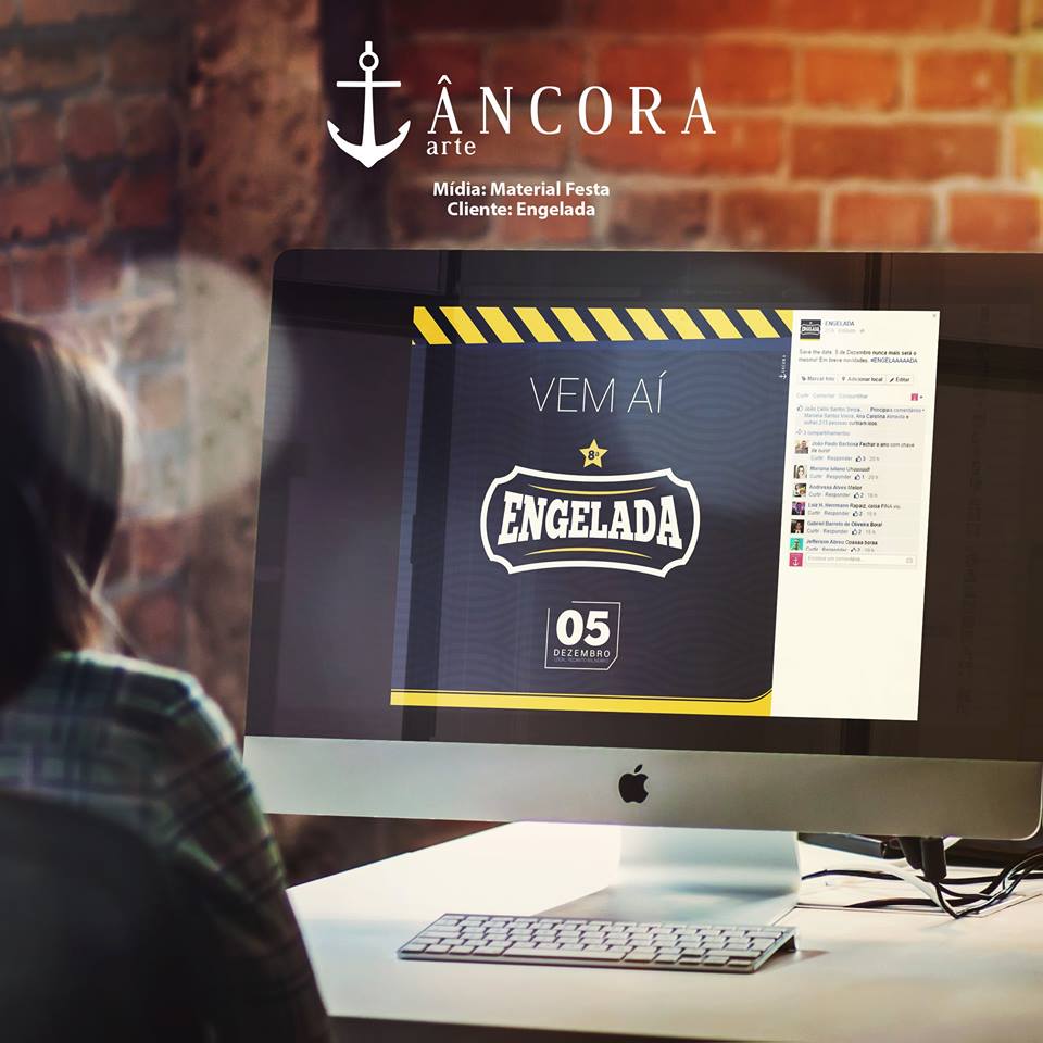 ancoraarte's tweet photo. Criação de identidade visual e material de #divulgação para o evento #ENGELADA 👏🏼👏🏼
#AvanteMarujos #PresençaOnline https://t.co/FnHQAMvyto