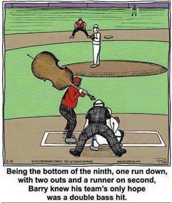 Baseball is back! Here is a little music humor to kick off the season.