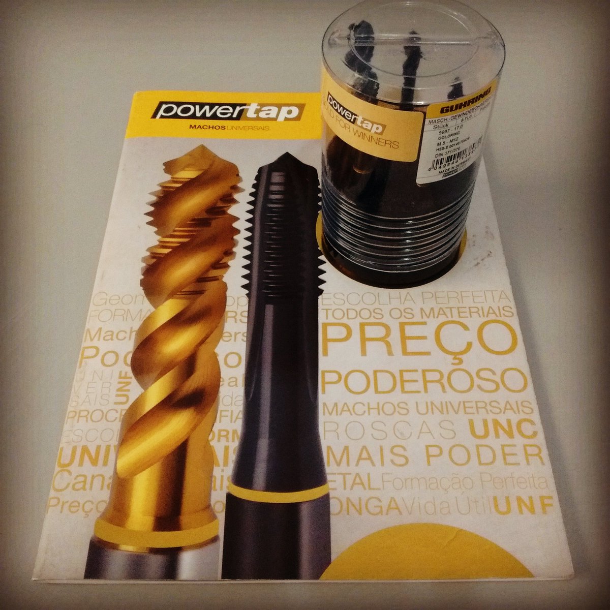 Map_ToolsBR's tweet image. Jogo de Machos Máquina ... Linha ouro perfeito para todos materiais #powertap #guhring #maptools