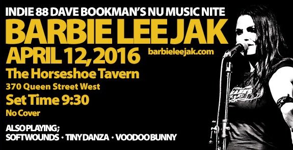 BasiaLyjak's tweet photo. 9:30 pm!! @HorseshoeTavern  Barbie Lee Jak showcase!  Southern Fried Rock goodness with a twist of Honky Tonk! https://t.co/9UTTLVCdzx