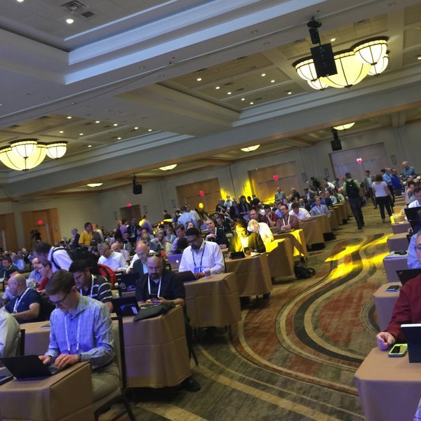 About to get started with our first set of keynotes. A great day in the... ow.ly/3zyUXc #iamingram