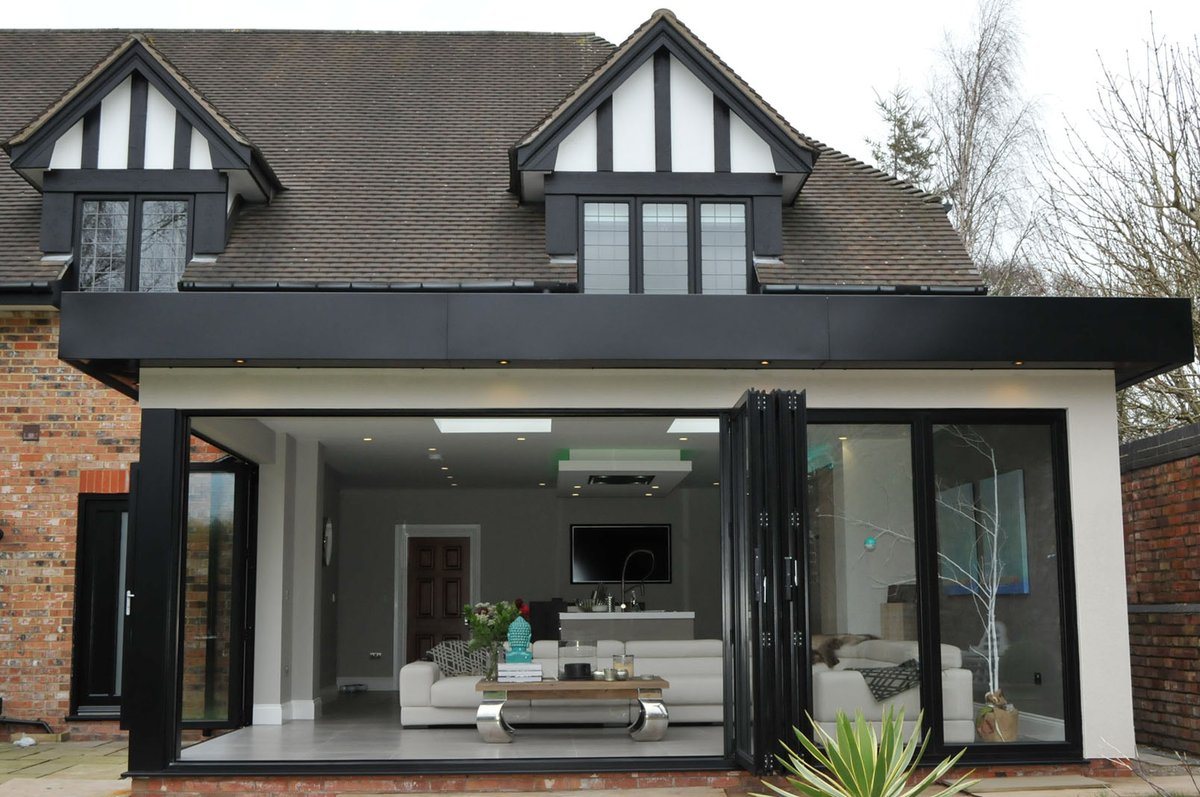 Firs Lane - Appleton. Bespoke single storey rear extension with flat roof lights. See - bit.ly/WssgNn