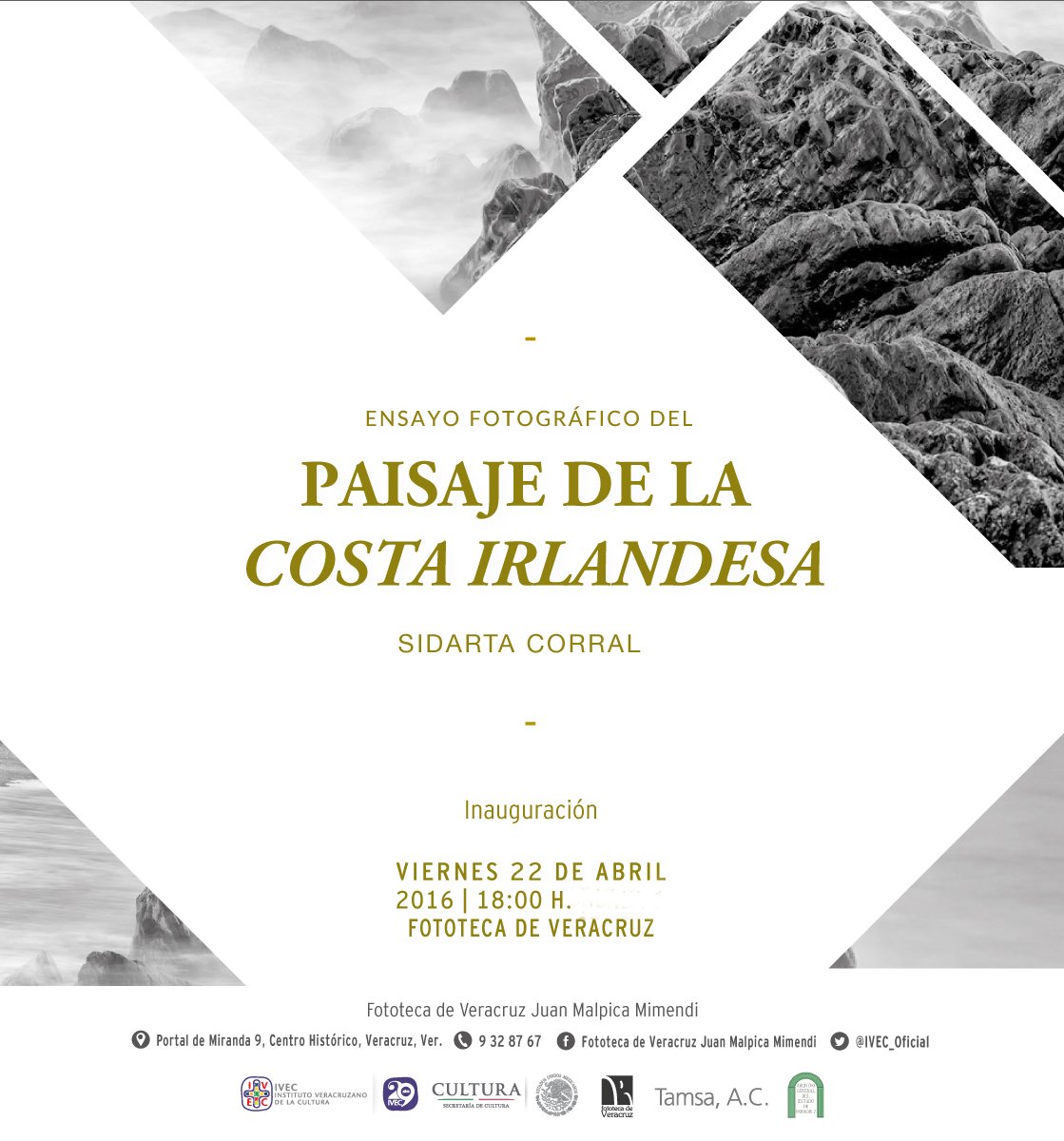 Acompáñanos el 22 de abril a las 18:00 horas a inaugurar cuatro exposiciones en la Fototeca de #Veracruz