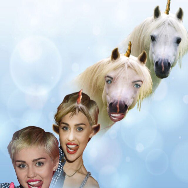 proxxyapp's tweet photo. #TransformationTuesday 😜🦄 #MileyCyrus #UnicornMoment @mileycyrus 💕 https://t.co/dsWhumDV55