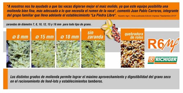 RichigerMaq's tweet photo. Los distintos grados de molienda de nuestra linea de moledoras de 6 y 9 pies. #R6MF #R9MF #Richiger #Moledora https://t.co/4TYOwxfAAG