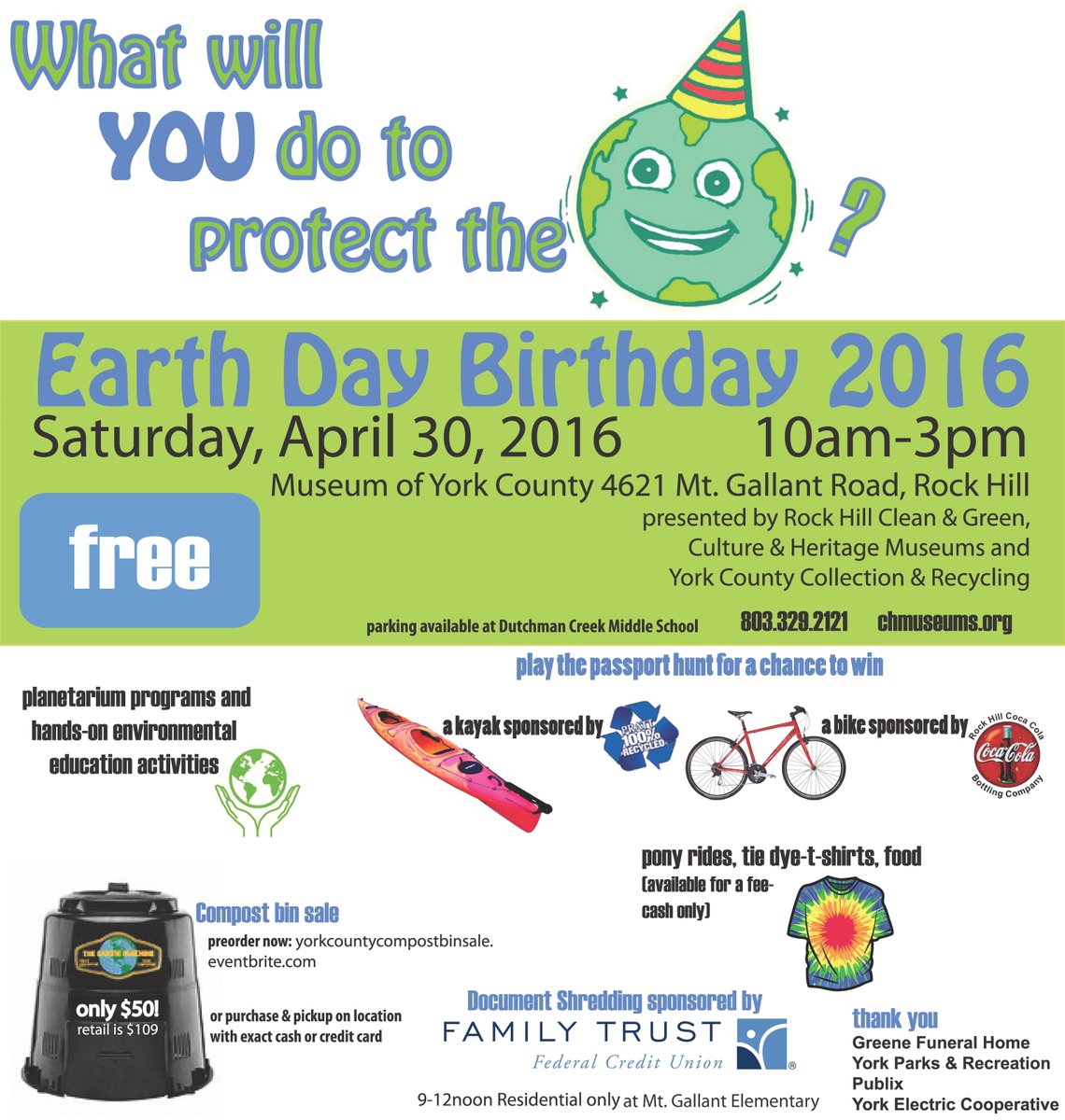 KeepYCBeautiful's tweet photo. #EDBD2016 Free, family fun! https://t.co/GaNLYvjrmp