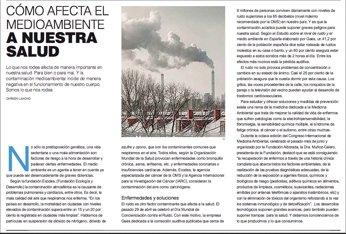 eESeguros's tweet photo. ¿Como afecta el medio ambiente a nuestra #salud? #seguros https://t.co/dL6s6QLUwR