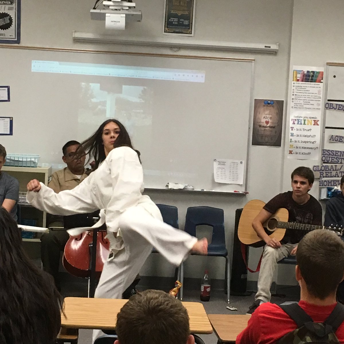 CCSDMagnet's tweet photo. @basic_academy students presenting their IB personal projects! #CCSDIB https://t.co/XJmIyort4I