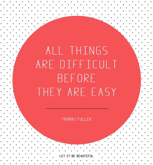 All things are difficult before they are easy. Keep going! It gets better. #quotes #smallbiz ow.ly/10tJPA