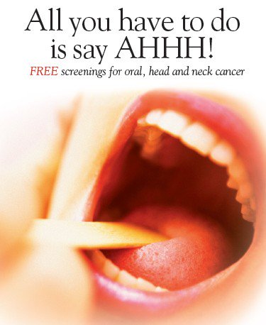 CandysPlace1's tweet photo. For Oral, Head, and Neck Cancer Awareness Week, there will be free screenings nationwide. https://t.co/Xc6qR4lSQO https://t.co/rybMfx97FO