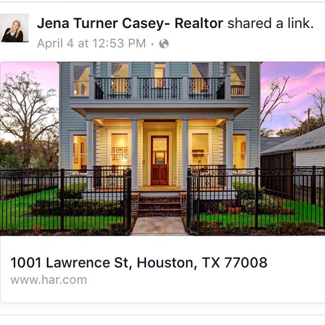 Jena Turner Casey another great #heights #intero #realtor #house #home #heightshouston #mechlerteam