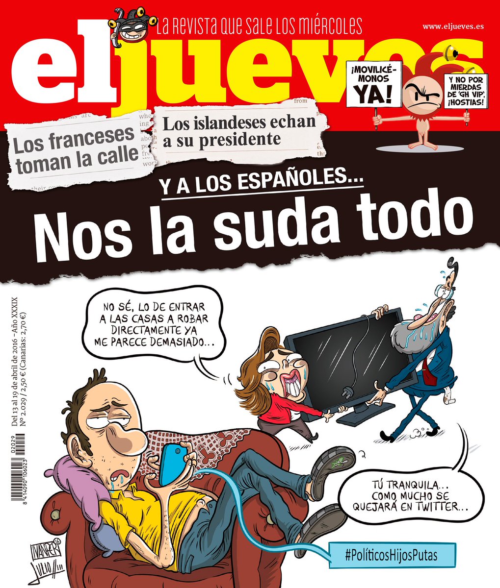eljueves's tweet photo. ¿Nos movilizamos? ¡Portada de esta semana! https://t.co/ZOcP0oTm6o