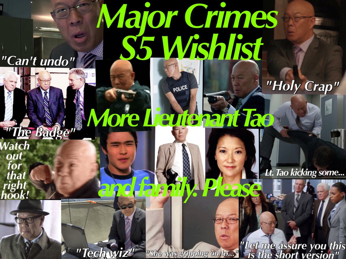 Melinda_ak's tweet photo. #MajorCrimesS5Wishlist More Lt. Tao #TaoTuesday #TaoTechies #HolyCrap #CantUndo @Duppyd @willjayim5 #PattiYasutake 💚 https://t.co/yOIDZtkDPl