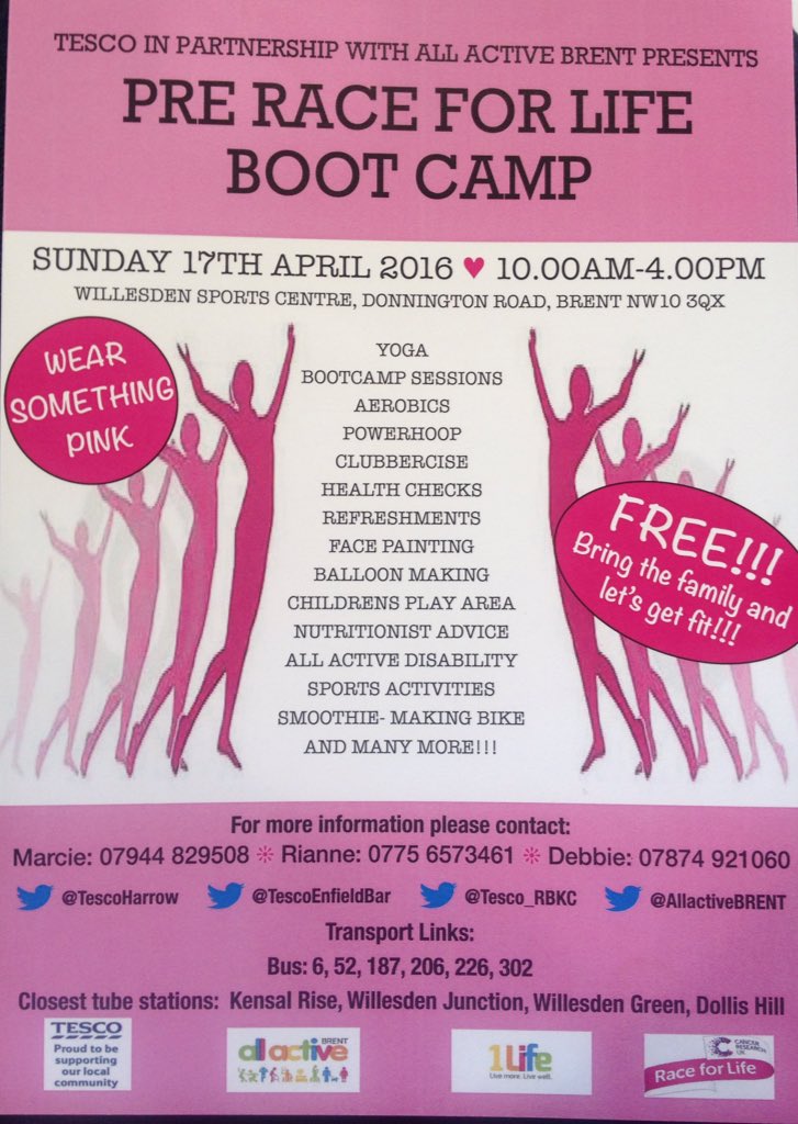 Thank you to Wembley Park Nando's for your generous donations for our Boot Camp Event taking place on Sunday #Brent