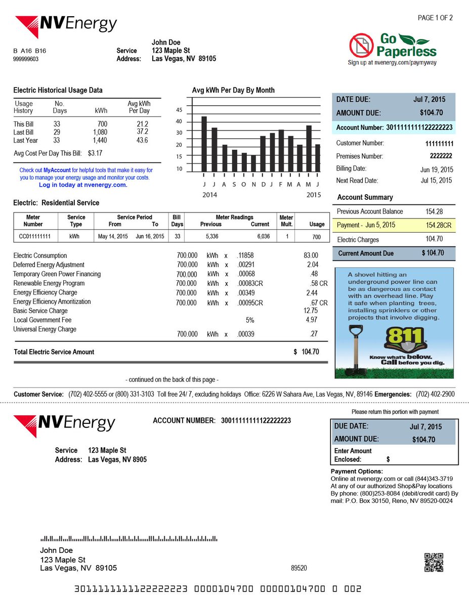 nv-energy-bill-template