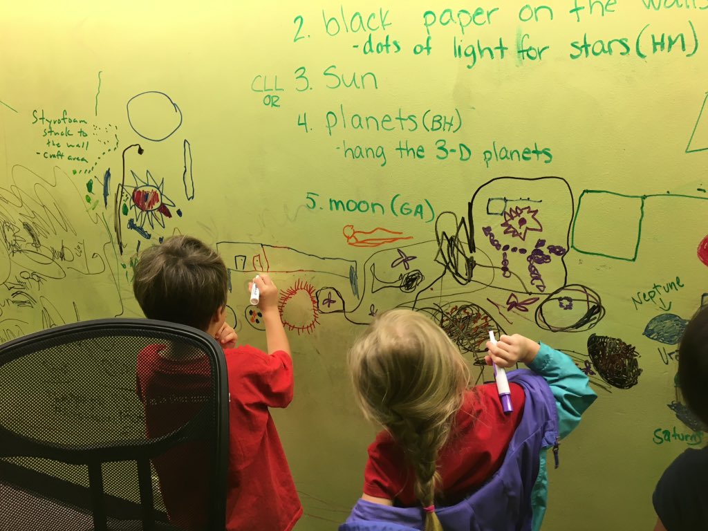 stm_PKB's tweet photo. "We want to turn our classroom into outer space" @stmsaints @jdicasali #idealab #student-centered https://t.co/opzXtjgodK