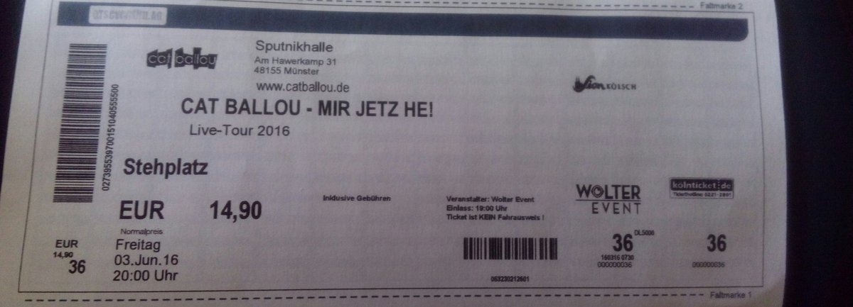 bo_jasmin's tweet photo. Geburtstagsgeschenk😍 freuu mich schon💞 #lokalpatriot #catballou @catballoumusic https://t.co/4qaz2dACgm