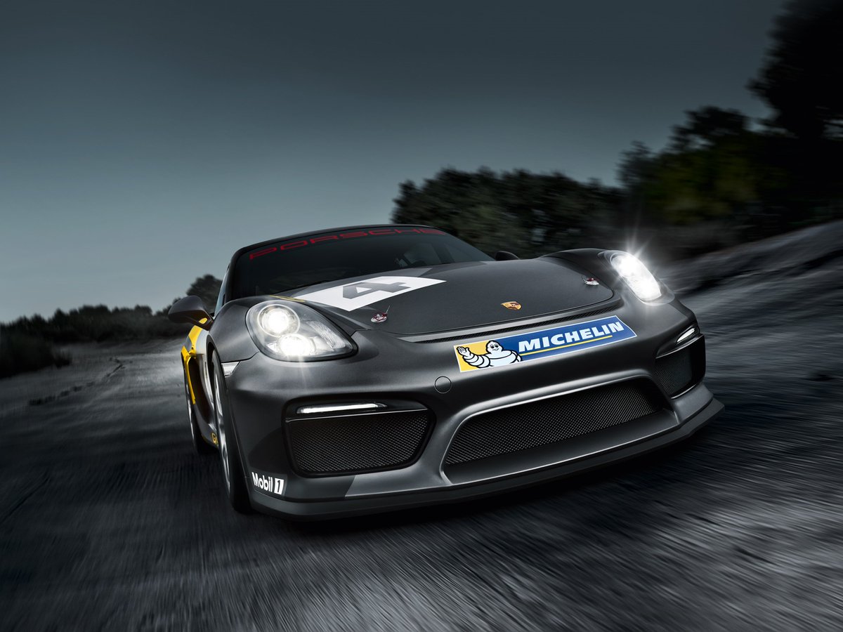 Porsche's tweet image. The Cayman GT4 Clubsport will spend it&apos;s life on a track. Not a bad life at all.