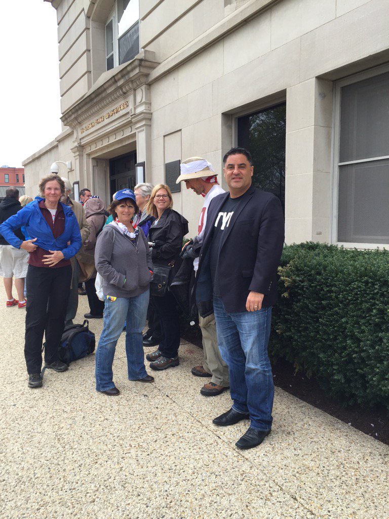cenkuygur's tweet photo. Now paying my fine at Capitol Police Headquarters. #DemocracySpring Then at the back of the line. https://t.co/vWO0PkWAGw