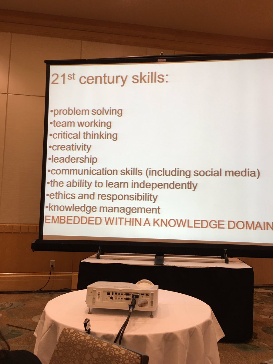 Embed these 21st century skills for our students. #CAISNLC