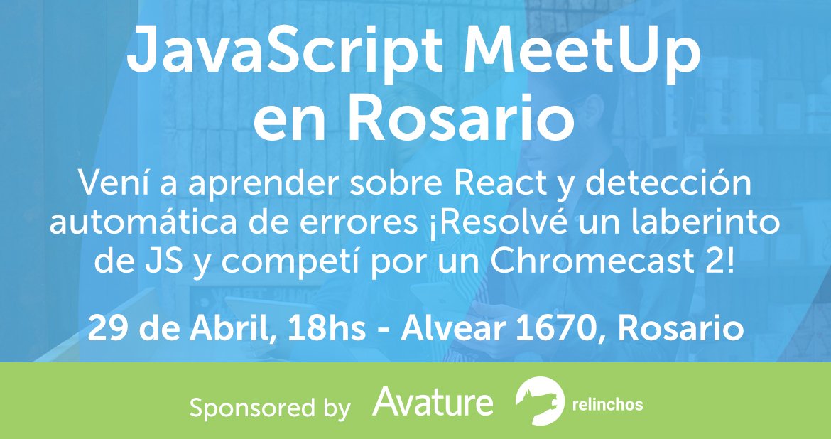 LifeAtAvature's tweet photo. ¿Te interesa el #JavaScript? Participá de este MeetUp https://t.co/cJQBx5oXoE #Rosario #JS https://t.co/zjHBVth66S