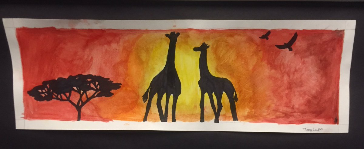 GreenParkLS's tweet photo. A #virtualstroll down GP's upper wing reveals splendid student #artwork and might just bring a smile. #LuthEd https://t.co/WfAneeSjqR