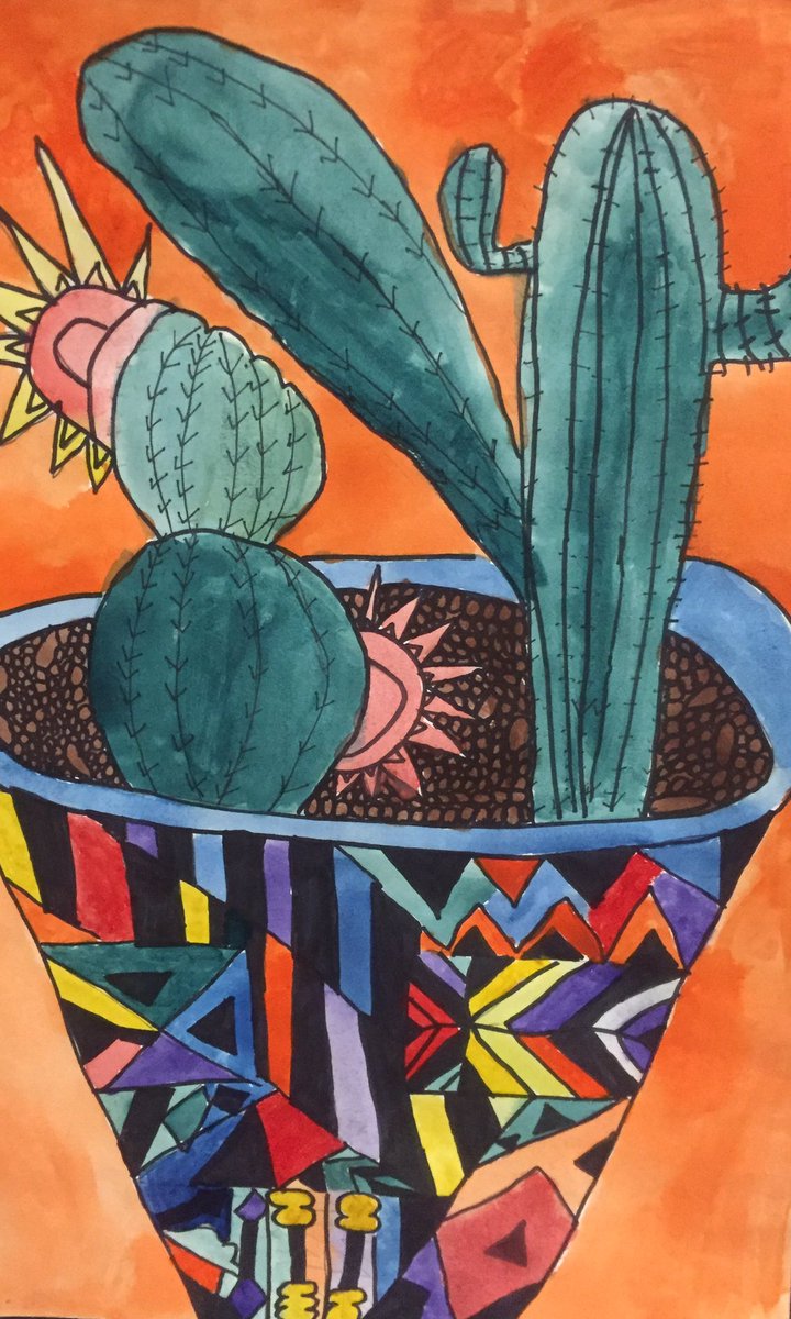 GreenParkLS's tweet photo. A #virtualstroll down GP's upper wing reveals splendid student #artwork and might just bring a smile. #LuthEd https://t.co/qElM8vu6y6