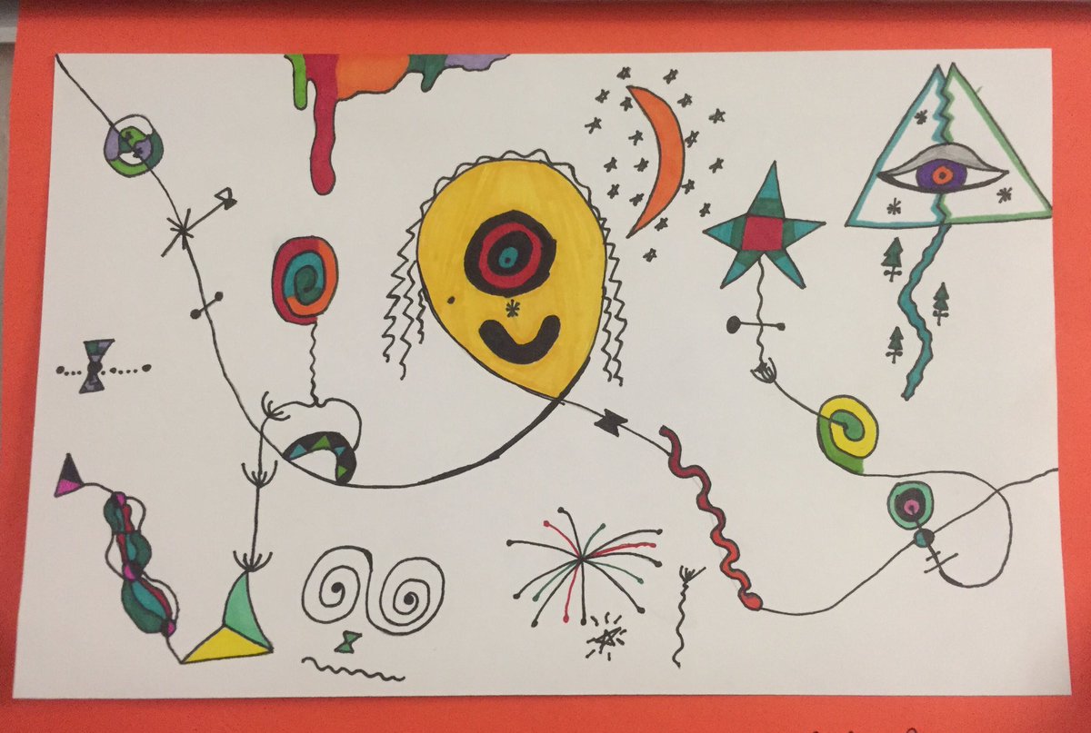 GreenParkLS's tweet photo. A #virtualstroll down GP's upper wing reveals splendid student #artwork and might just bring a smile. #LuthEd https://t.co/55zW02bFy2
