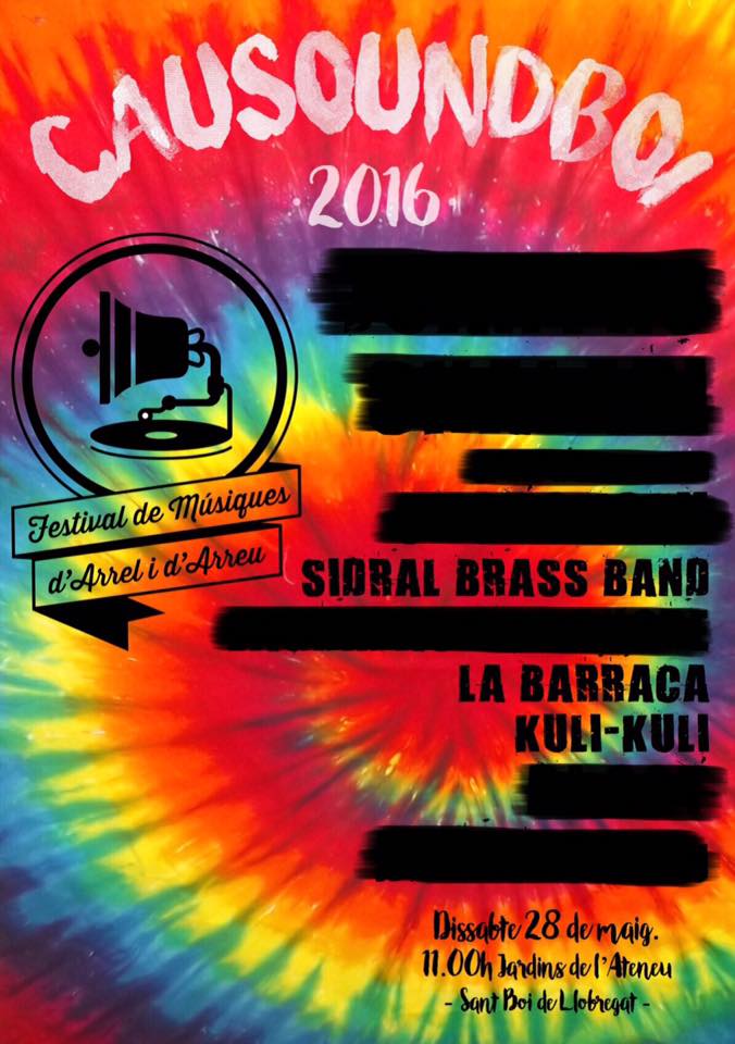 CAUSOUNDBOI's tweet photo. Aquí tenim dos grups més! Kuli-Kuli com animació infantil i La Barraca que ens portarà festa de la bona!! https://t.co/ktfmrMjQcm