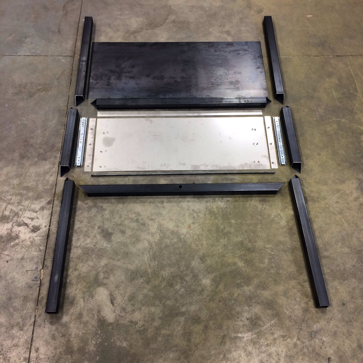 Parts to a mouse desk