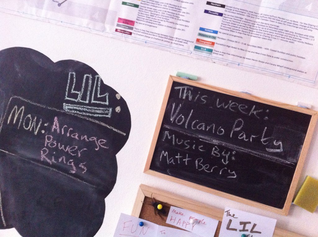 This friday's show stars <a href="/volcanoimprov/">Volcano Party</a> &amp; featured musical comedian is <a href="/porksmith/">Matt Berry</a> 6pm k2kradio.com