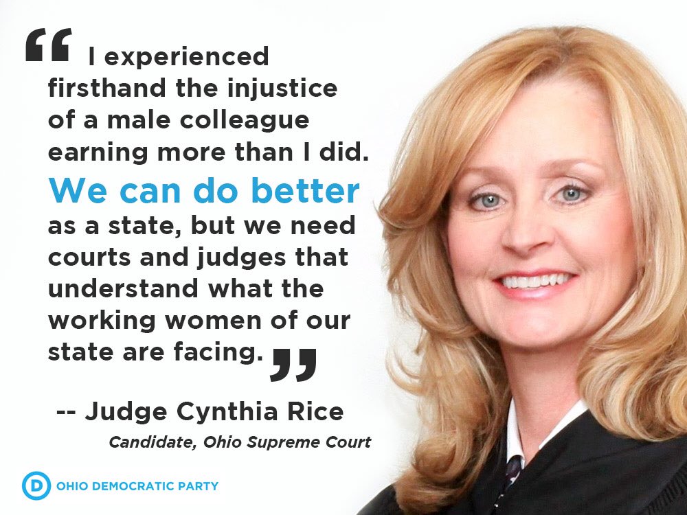 judgecindyrice's tweet photo. Equal pay affects all women &amp; we need judges who understand this and will work to close the pay gap! #EqualPayDay https://t.co/8G9Wv8J3qh