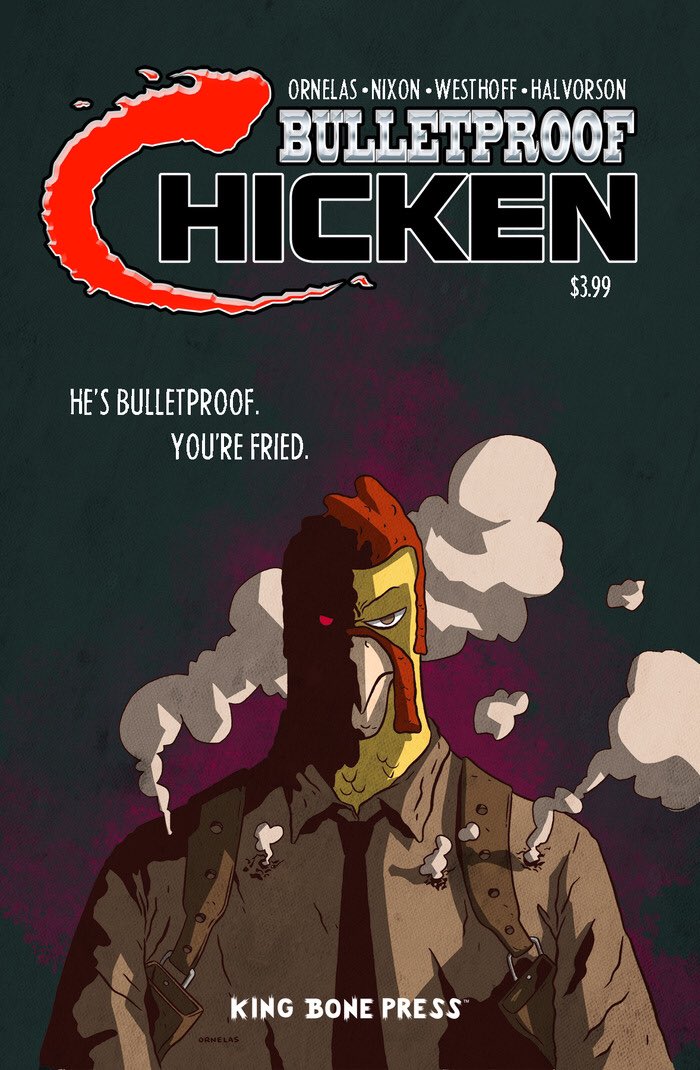 MaskedBlogster's tweet photo. Read the #comicbook #review of #BulletproofChicken - #book from @KingBonePress https://t.co/xWCiSbcXO5 https://t.co/sWbYl4843V