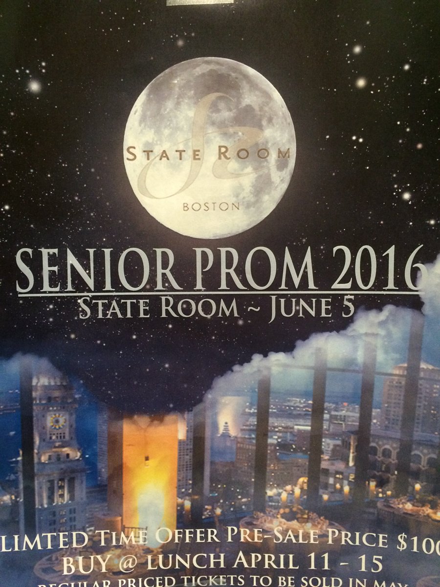 kellydriscoll14's tweet photo. Senior prom tickets on sale NOW! This week tickets sold at all three lunches for $100. Price goes to $110 after 4/15 https://t.co/foLRtaSNMs