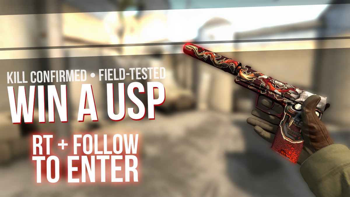 FailSnipe's tweet photo. USP Kill Confirmed giveaway! RT + Follow to enter :) Winner announced on the April 19th #csgo #giveaway https://t.co/6bquh23937