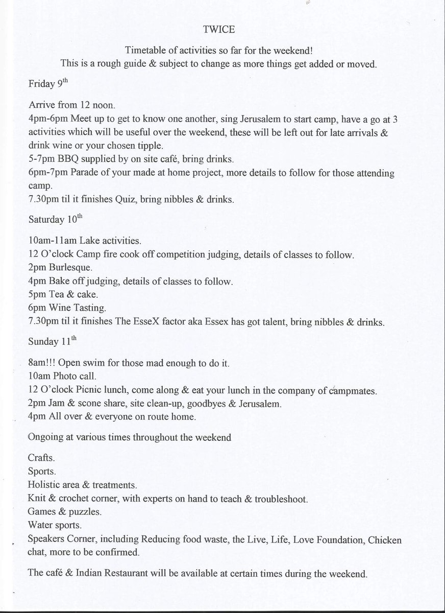 1st draft  for the the #TWICE programme  is out!  Things  are starting  to get exciting!