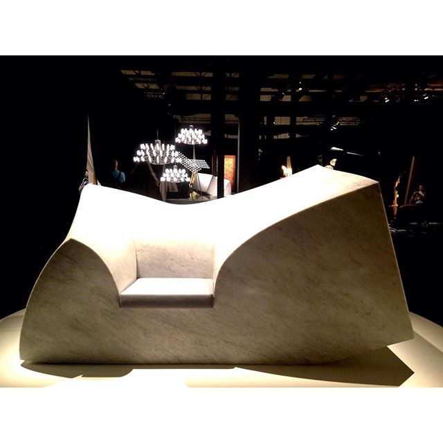 DesignExchange's tweet photo. Day 2 of #milandesignweek - rabbit chairs, a 6 tonne marble couch & more...follow along on Instagram with #DXMilan https://t.co/IShpBSTP0n