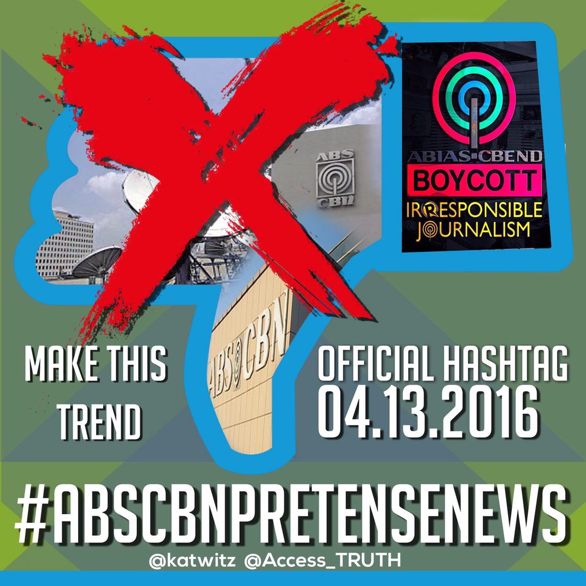 iaccessthetruth's tweet photo. #ABSCBNPRETENSENEWS Official hashtag of the day @marlexcantor @INCMediaNews @katwitz @INCTV_Official @jbsamson17 https://t.co/Jcg0mHvjFa