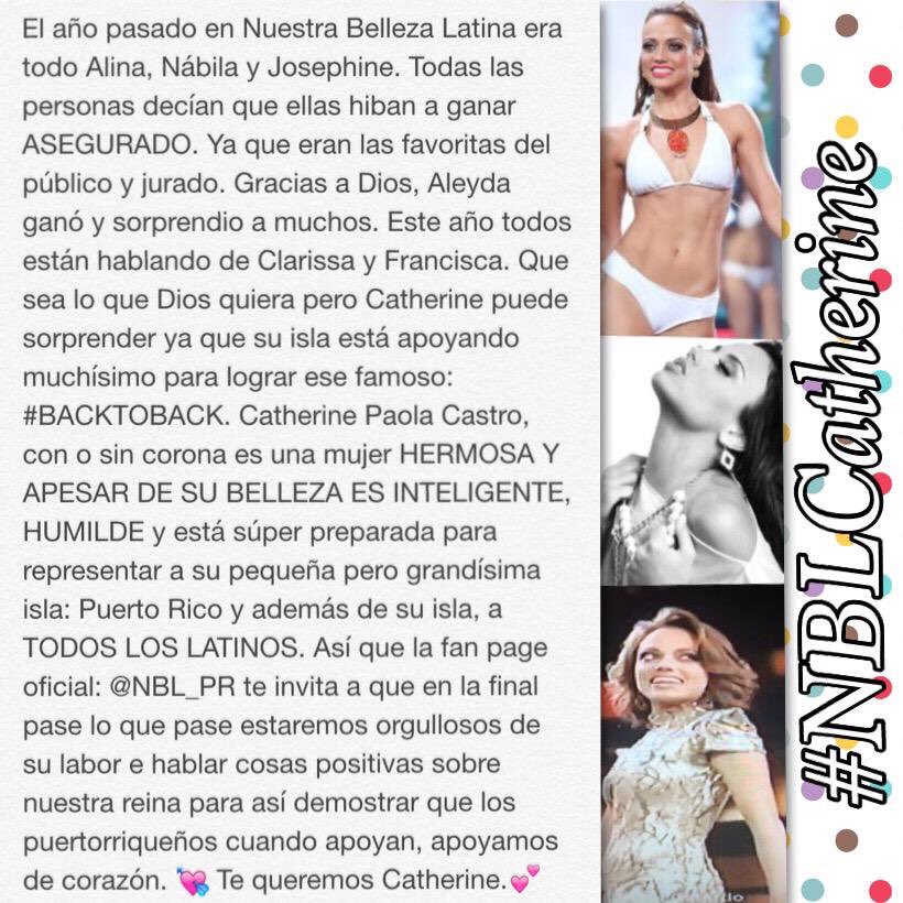 NBL_PR's tweet photo. El mejor mensaje, por siempre, será este. #GranFinalNBL2015. #TeamCatherine #CatherineCastro @pao_catherine https://t.co/uElw9s7qBK