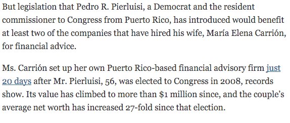 gebeloffnyt's tweet image. Puerto Rico's DC power couple, by @EricLiptonNYT @mcorkery5